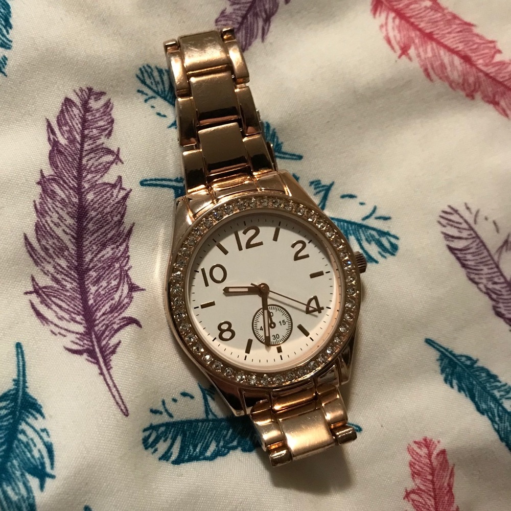 Rose gold watch